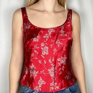Victoria's Secret Red Floral Lingerie Top Size Medium